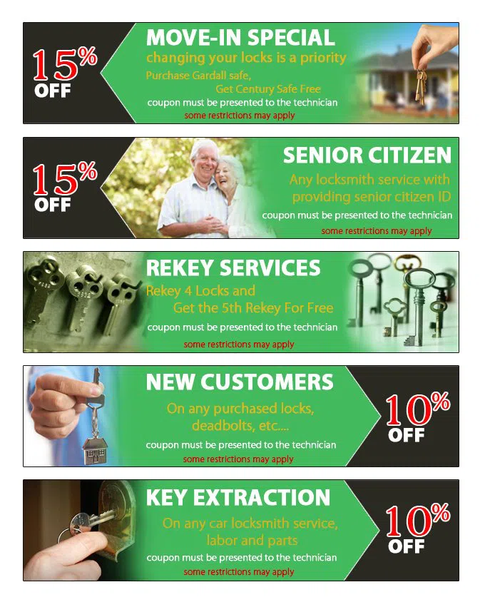 Houston 24 Hour Locksmiths Houston, TX 281-670-2372 - coupon23-set-five